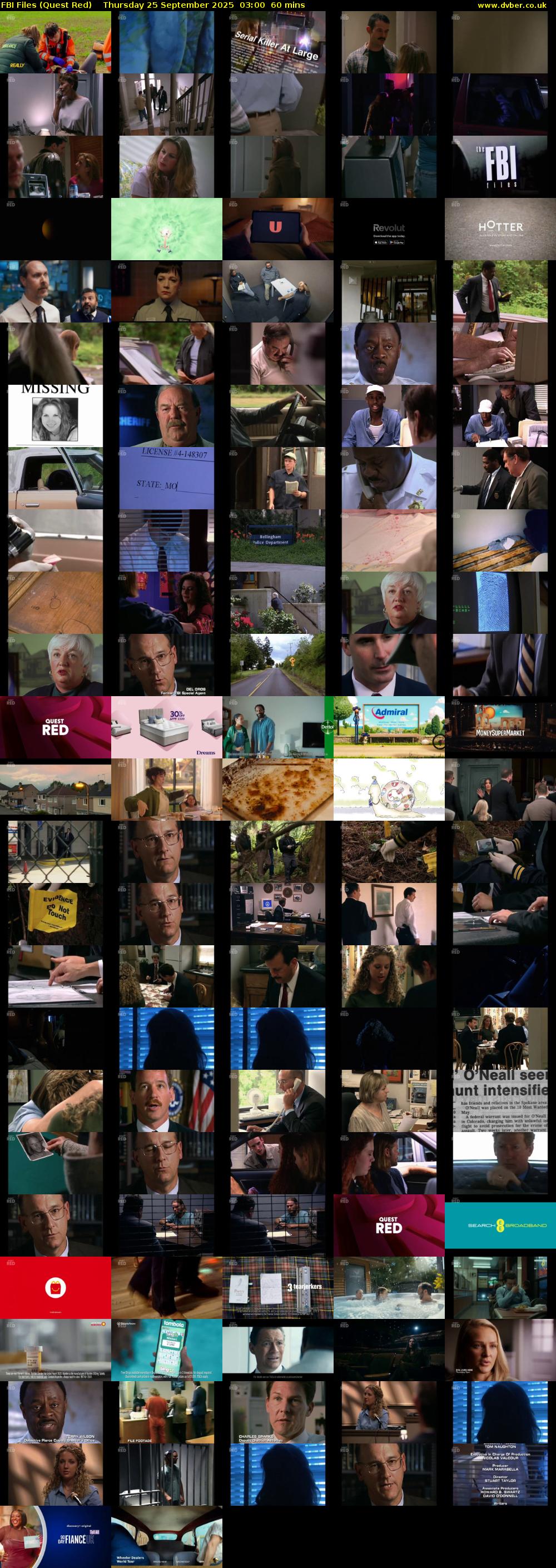 FBI Files (Quest Red) Thursday 25 September 2025 03:00 - 04:00