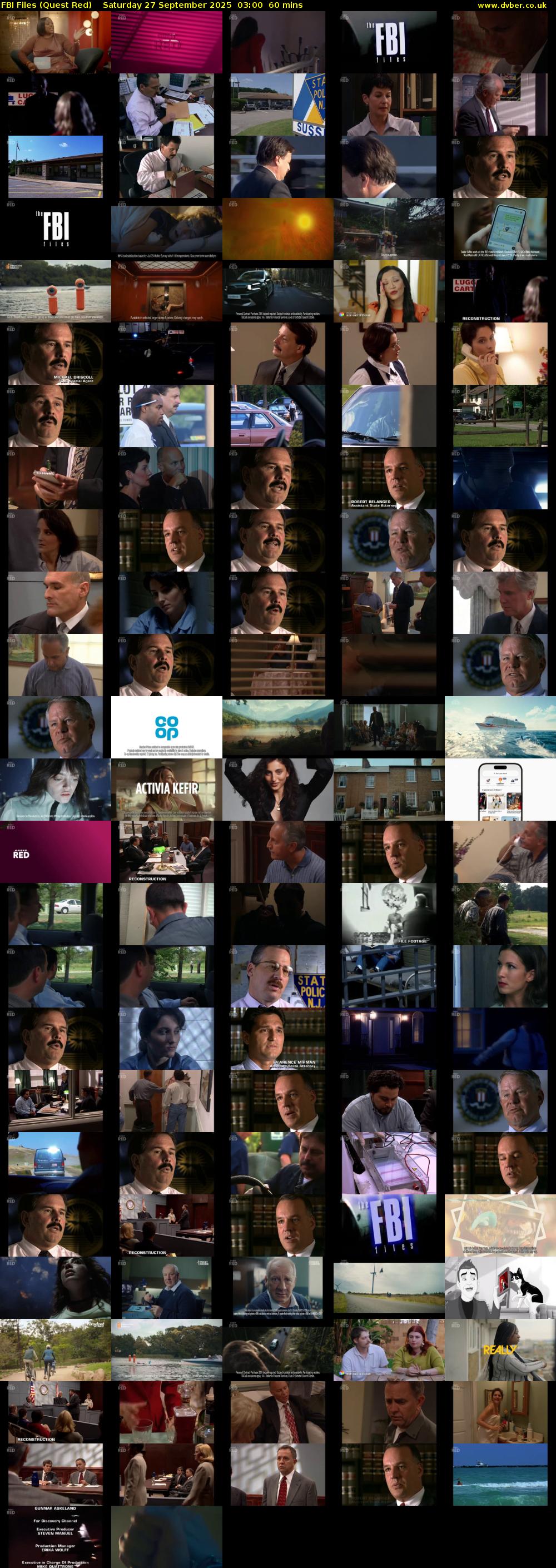 FBI Files (Quest Red) Saturday 27 September 2025 03:00 - 04:00