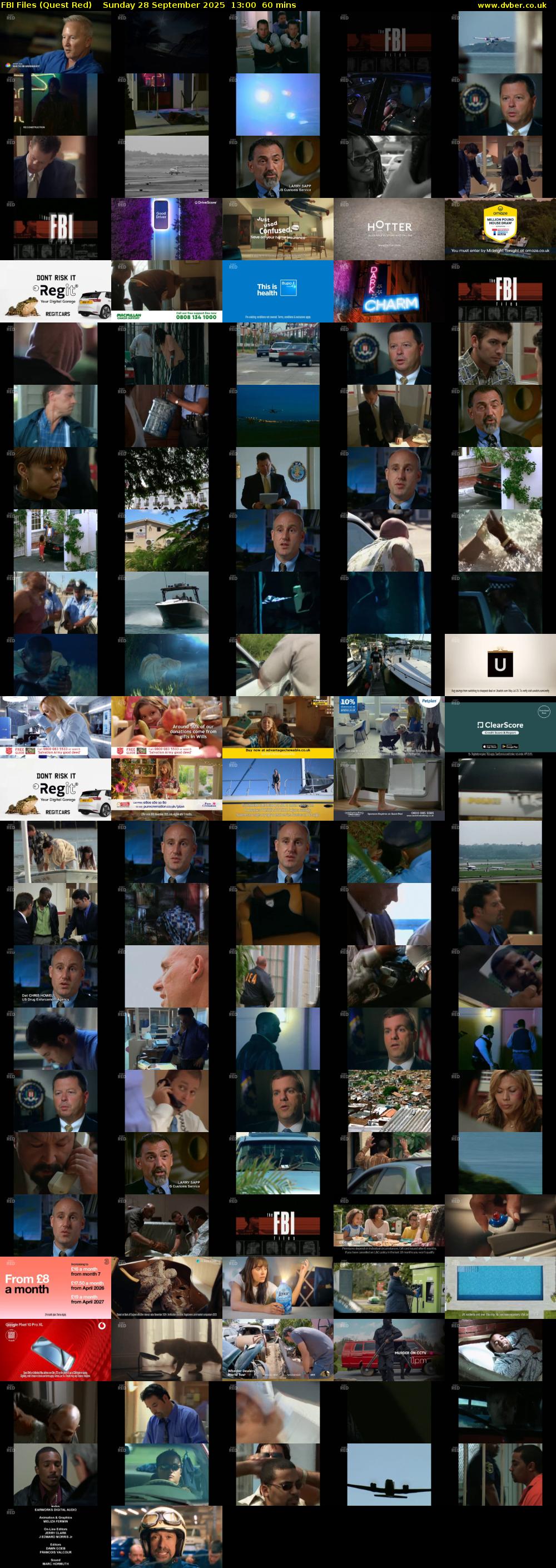 FBI Files (Quest Red) Sunday 28 September 2025 13:00 - 14:00