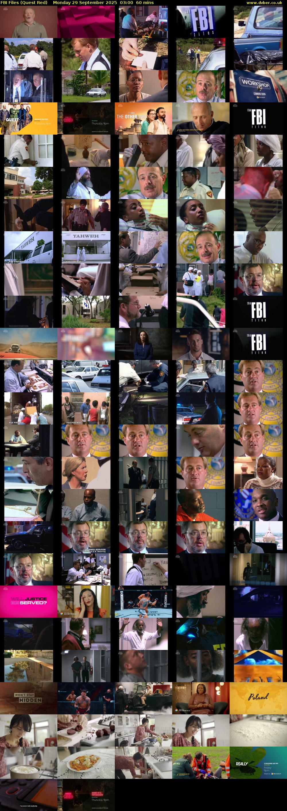 FBI Files (Quest Red) Monday 29 September 2025 03:00 - 04:00