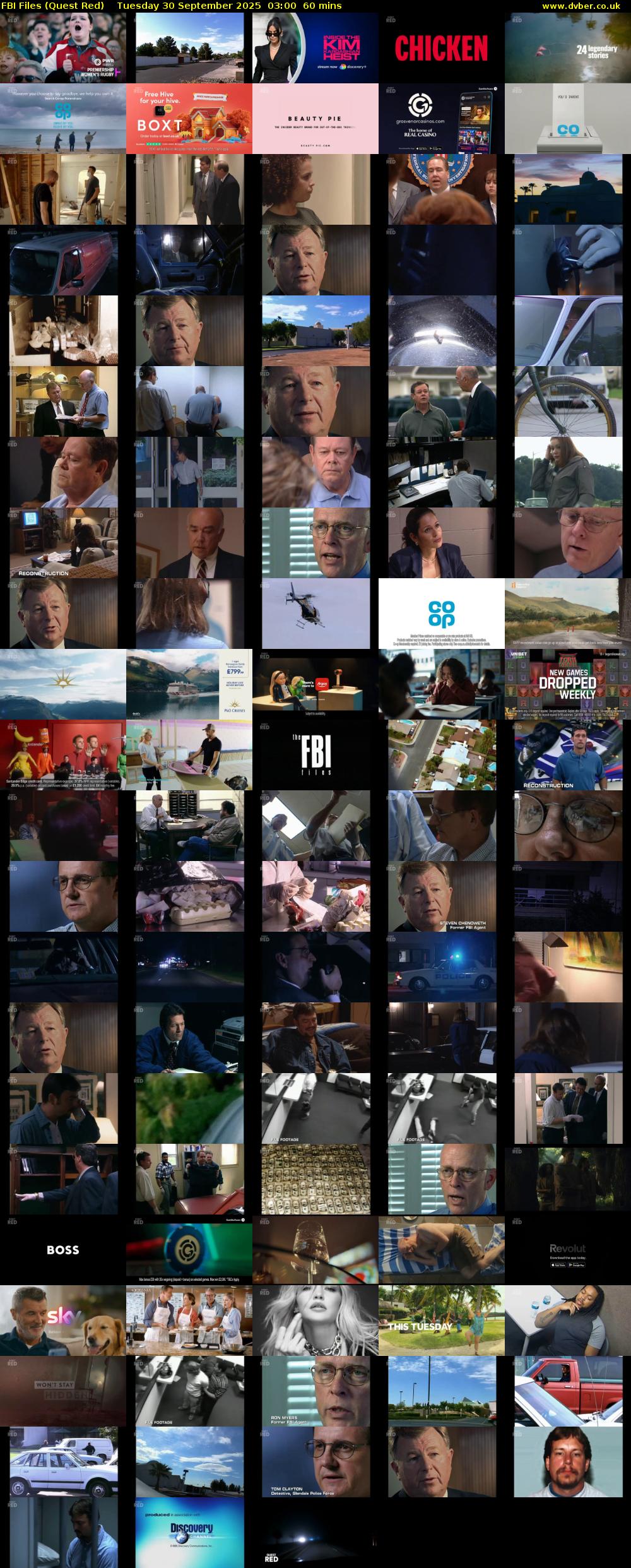 FBI Files (Quest Red) Tuesday 30 September 2025 03:00 - 04:00