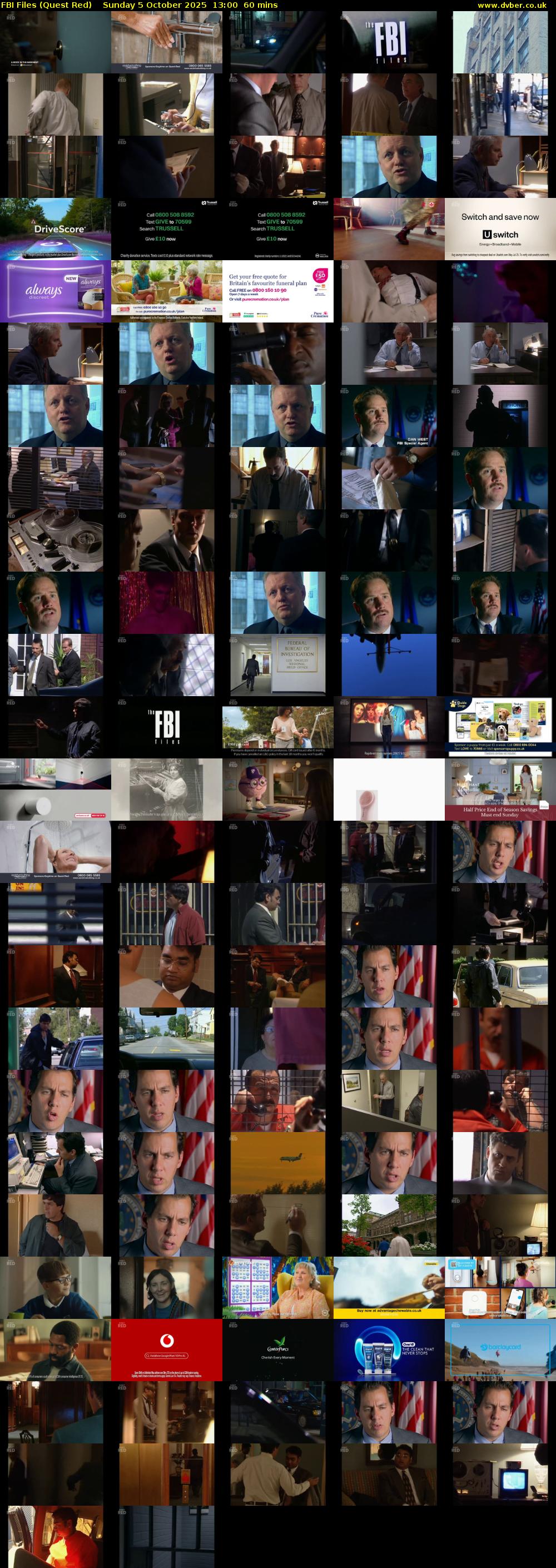 FBI Files (Quest Red) Sunday 5 October 2025 13:00 - 14:00