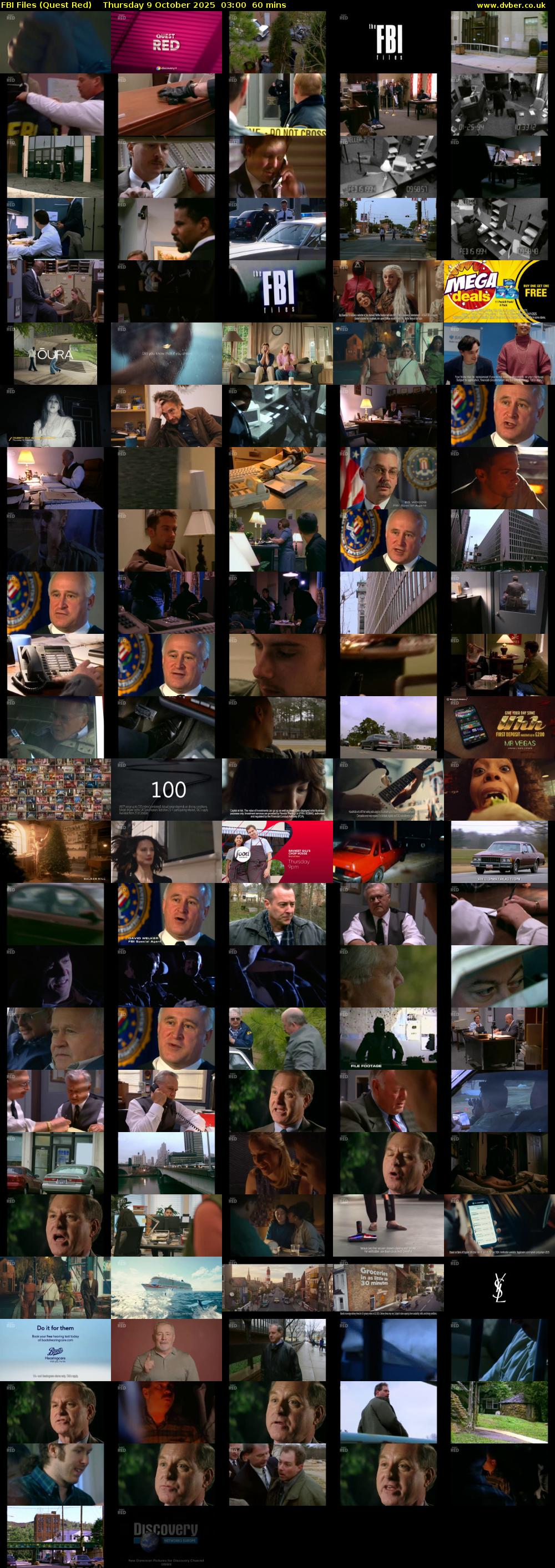 FBI Files (Quest Red) Thursday 9 October 2025 03:00 - 04:00