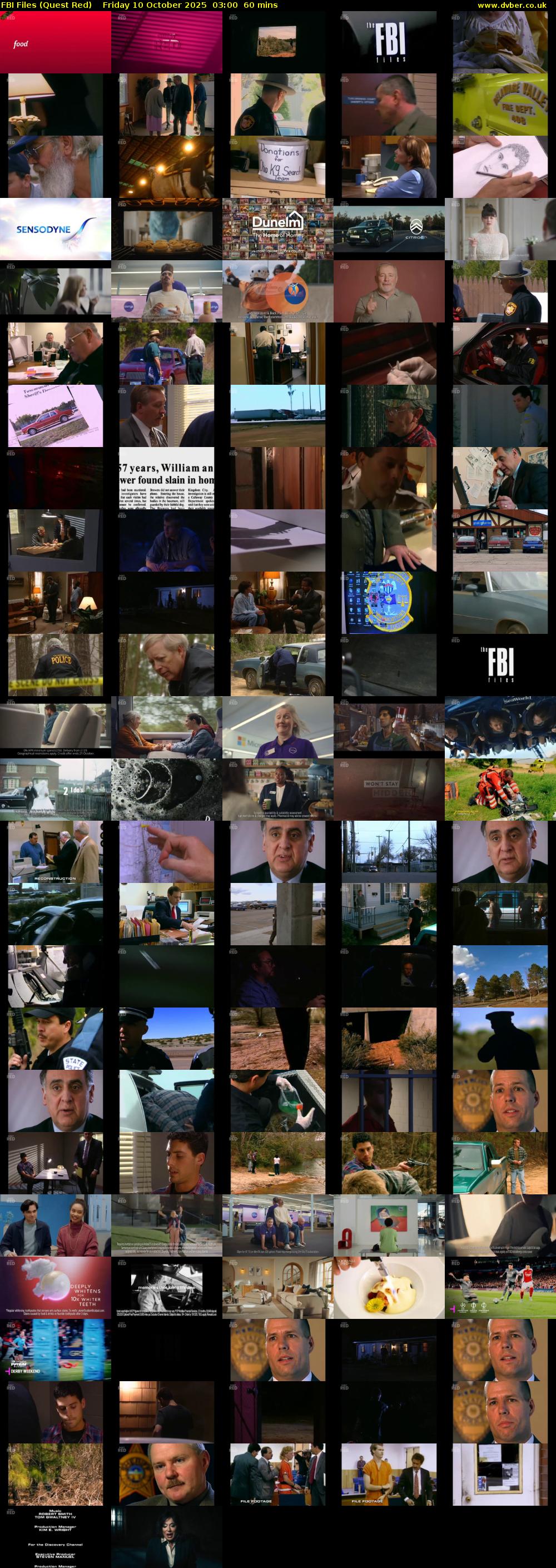 FBI Files (Quest Red) Friday 10 October 2025 03:00 - 04:00