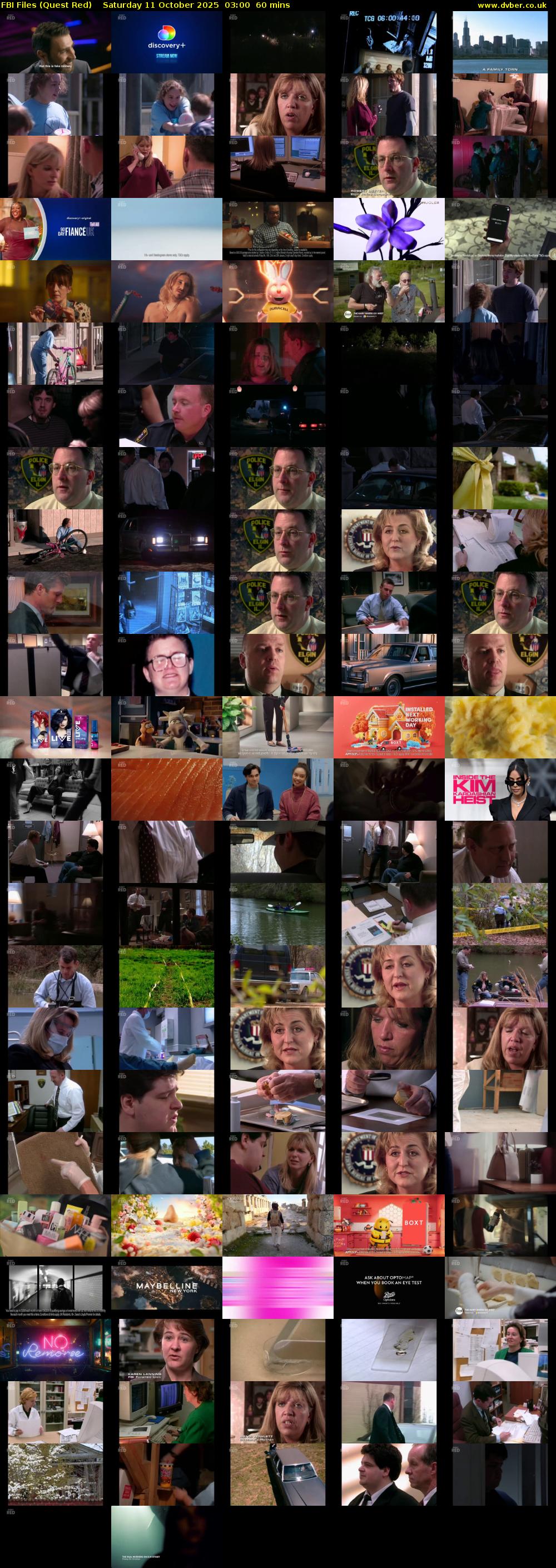 FBI Files (Quest Red) Saturday 11 October 2025 03:00 - 04:00