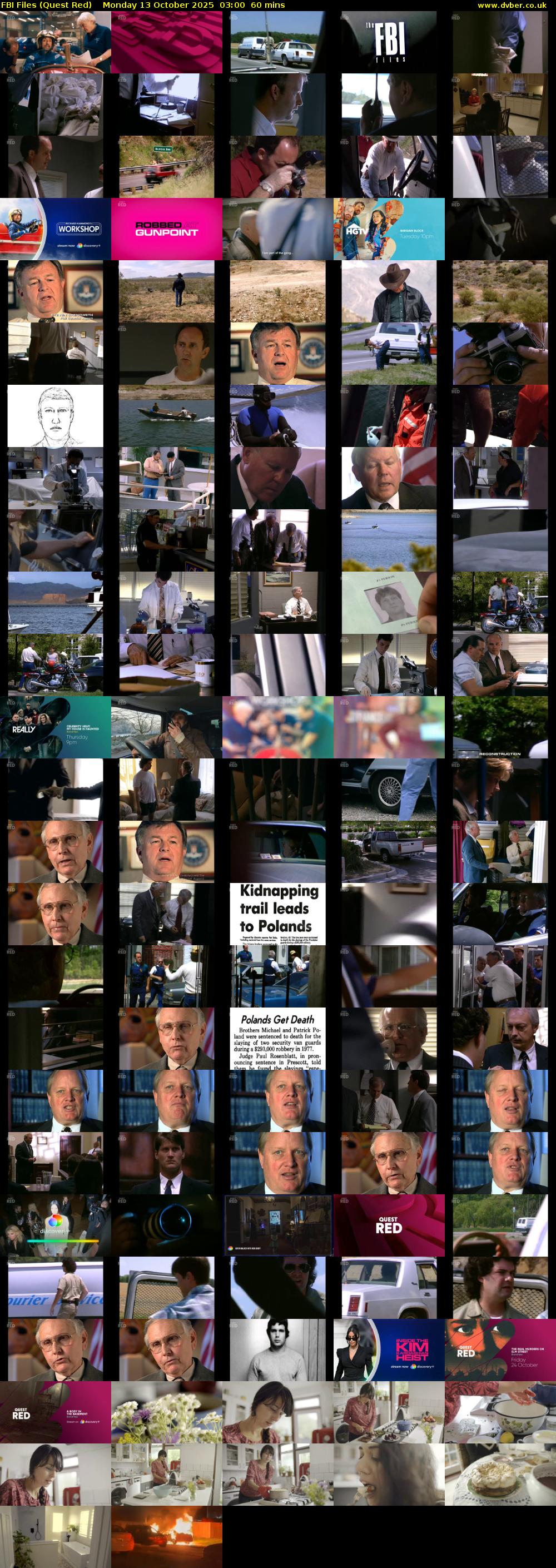 FBI Files (Quest Red) Monday 13 October 2025 03:00 - 04:00