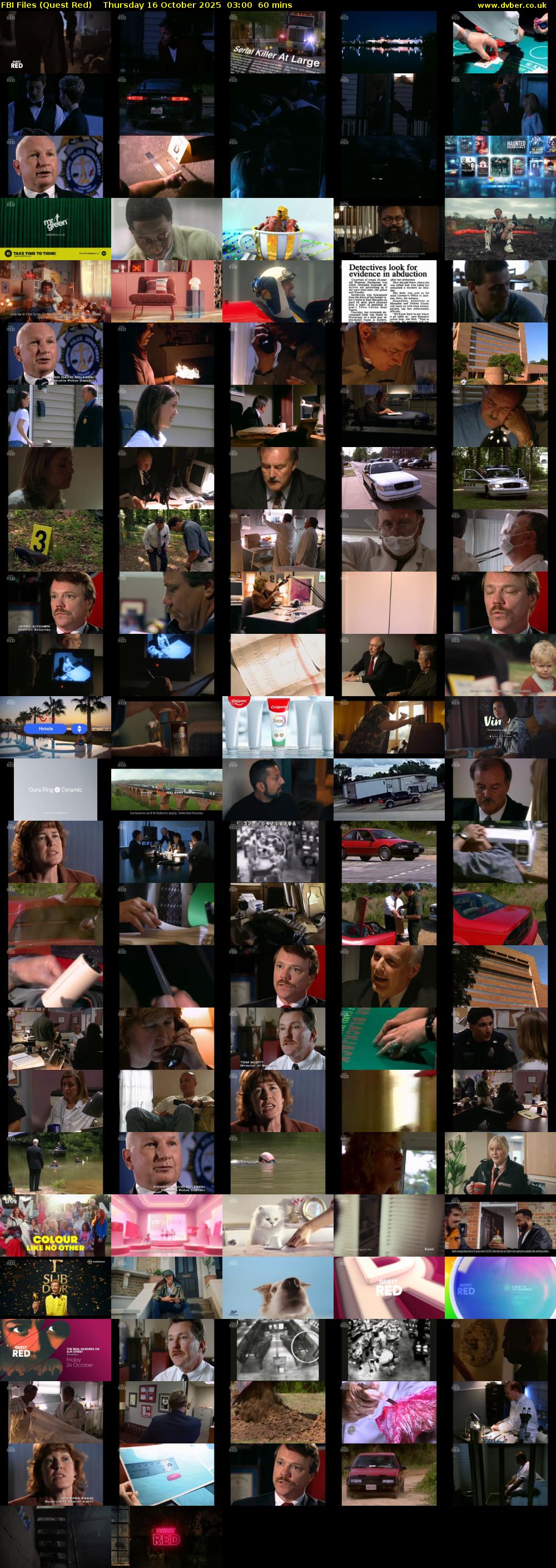 FBI Files (Quest Red) Thursday 16 October 2025 03:00 - 04:00