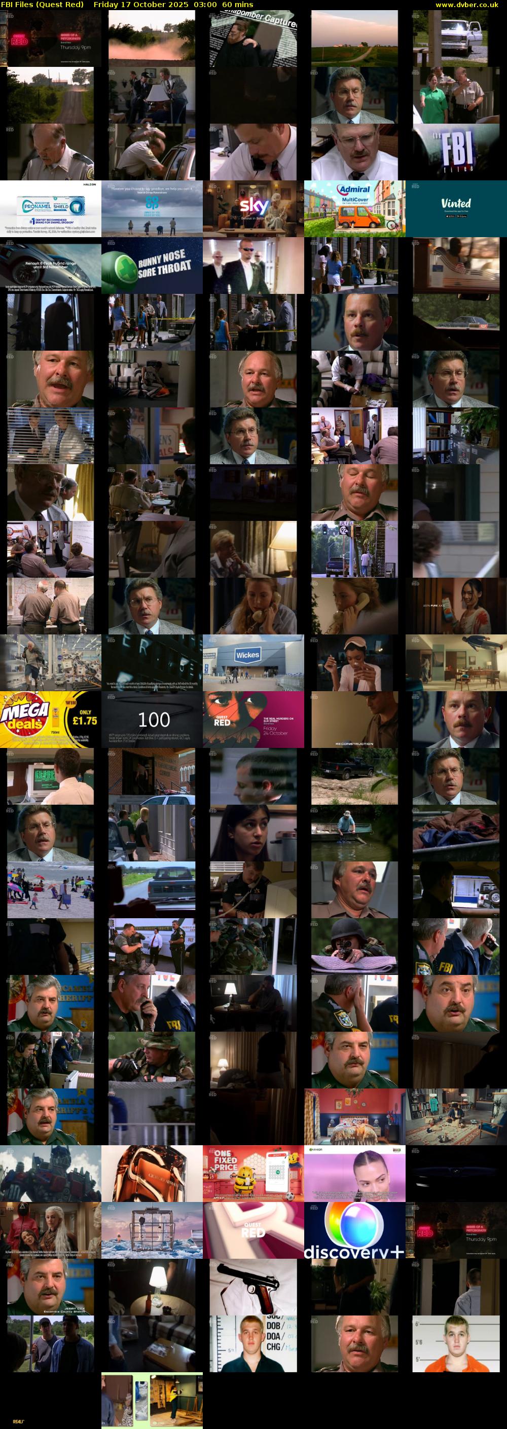 FBI Files (Quest Red) Friday 17 October 2025 03:00 - 04:00