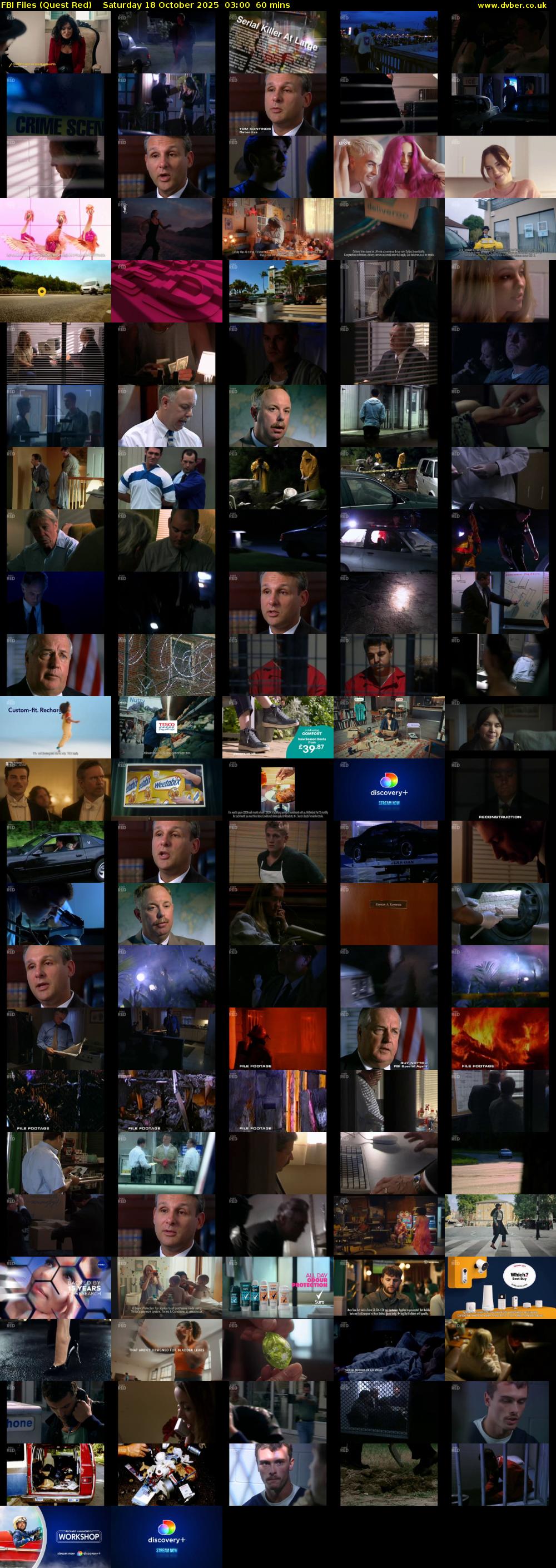 FBI Files (Quest Red) Saturday 18 October 2025 03:00 - 04:00