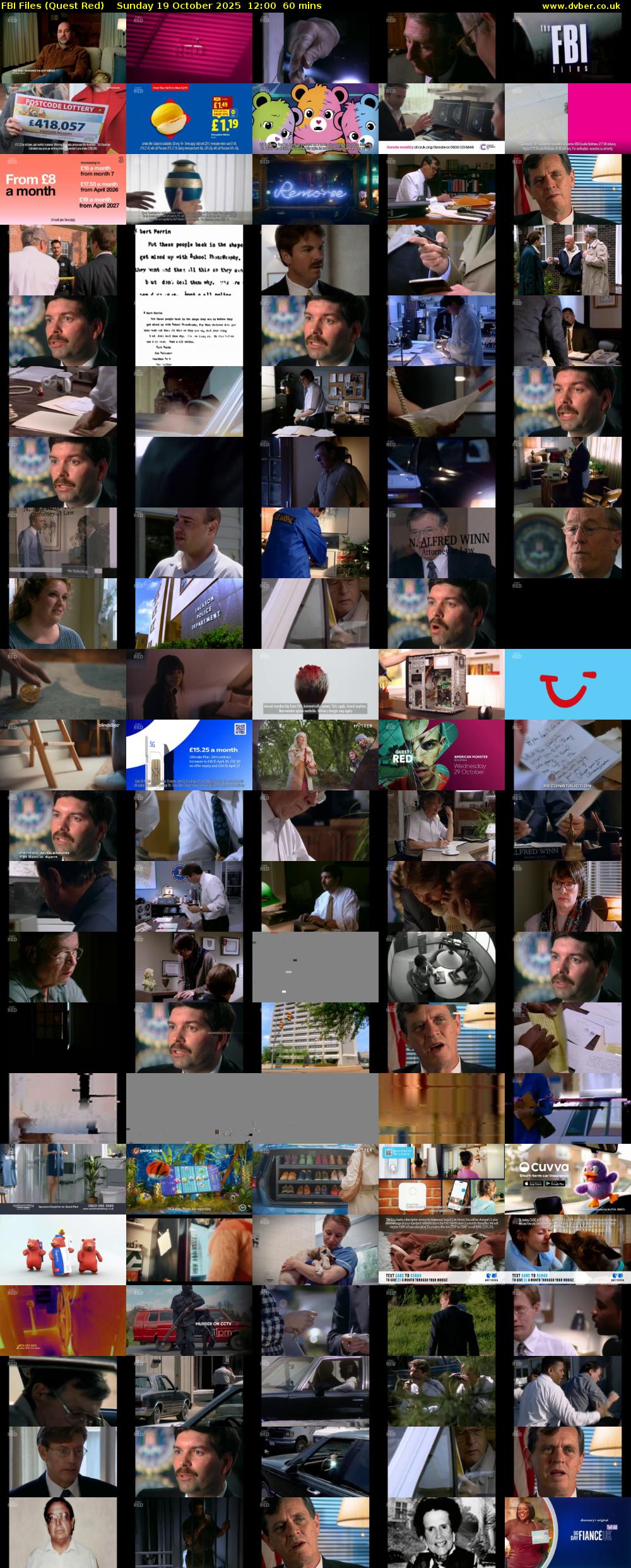 FBI Files (Quest Red) Sunday 19 October 2025 12:00 - 13:00