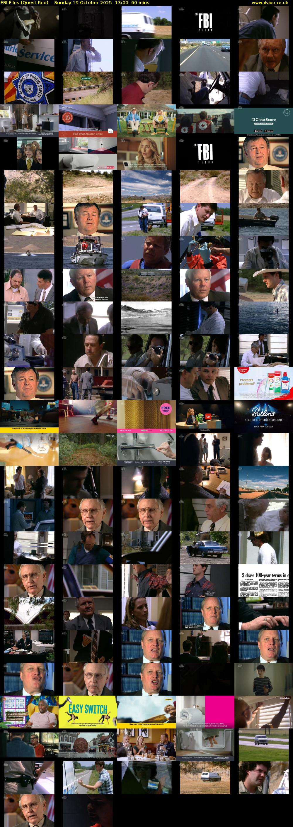 FBI Files (Quest Red) Sunday 19 October 2025 13:00 - 14:00