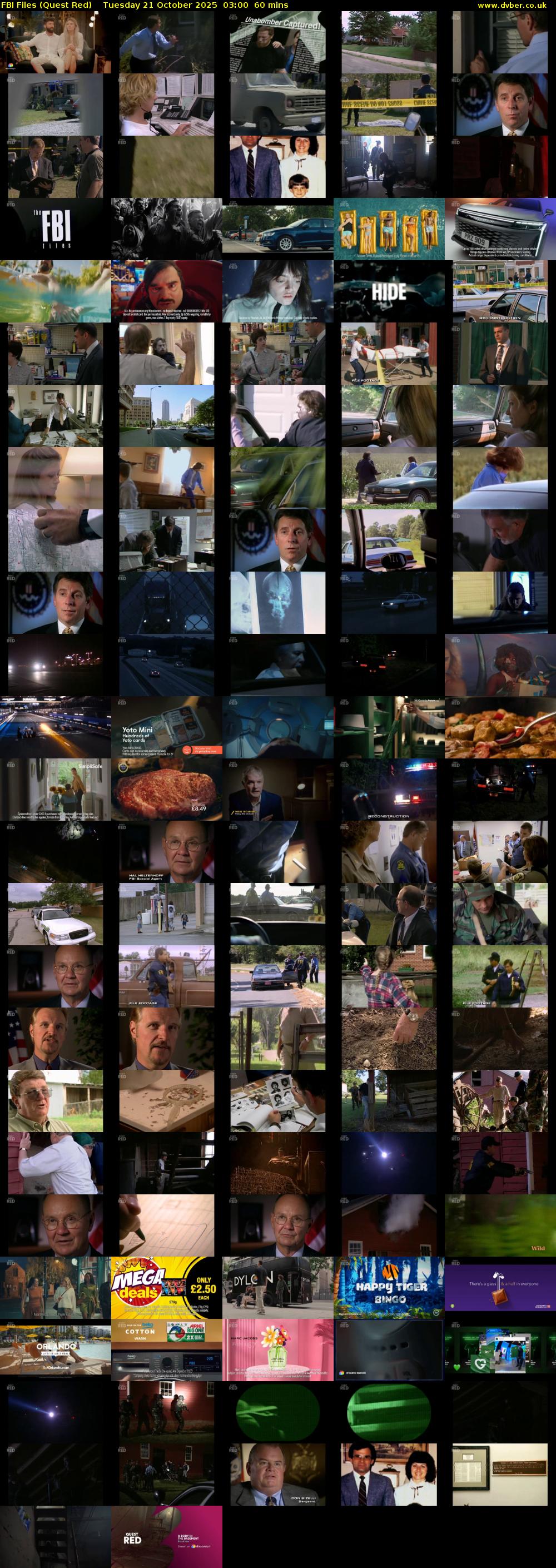 FBI Files (Quest Red) Tuesday 21 October 2025 03:00 - 04:00