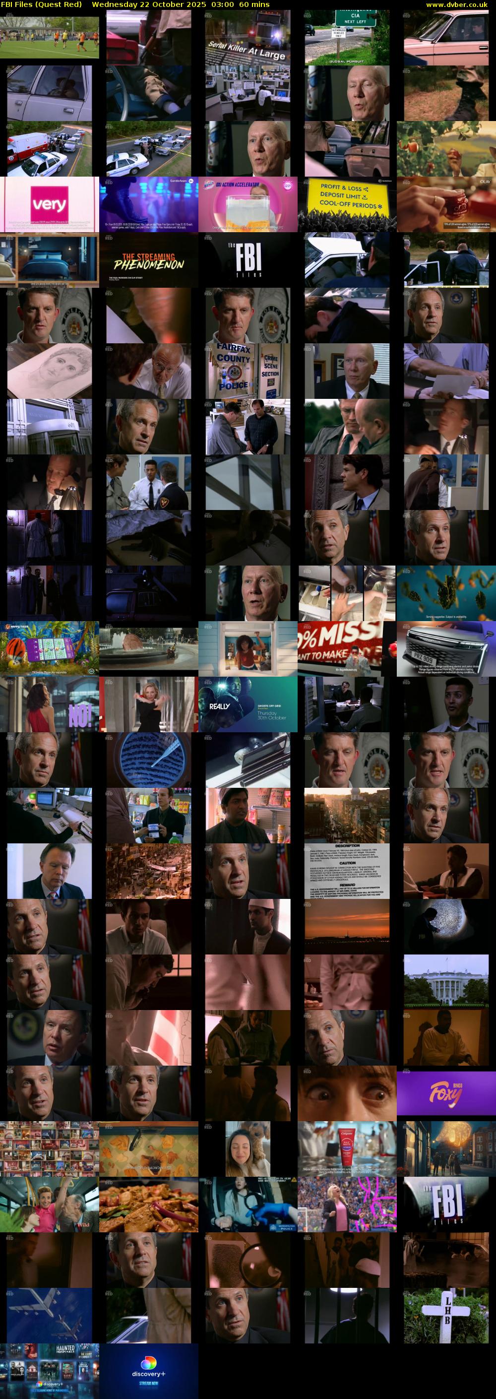 FBI Files (Quest Red) Wednesday 22 October 2025 03:00 - 04:00