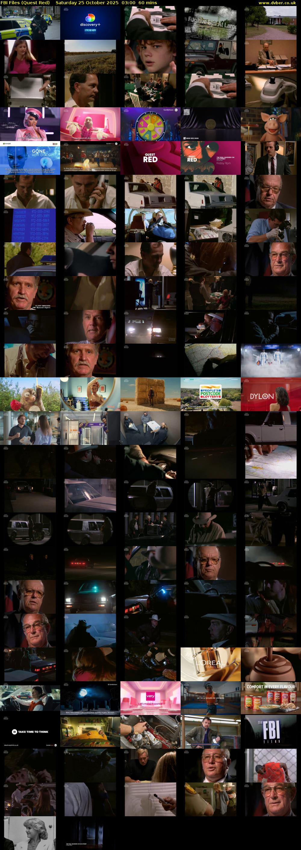 FBI Files (Quest Red) Saturday 25 October 2025 03:00 - 04:00