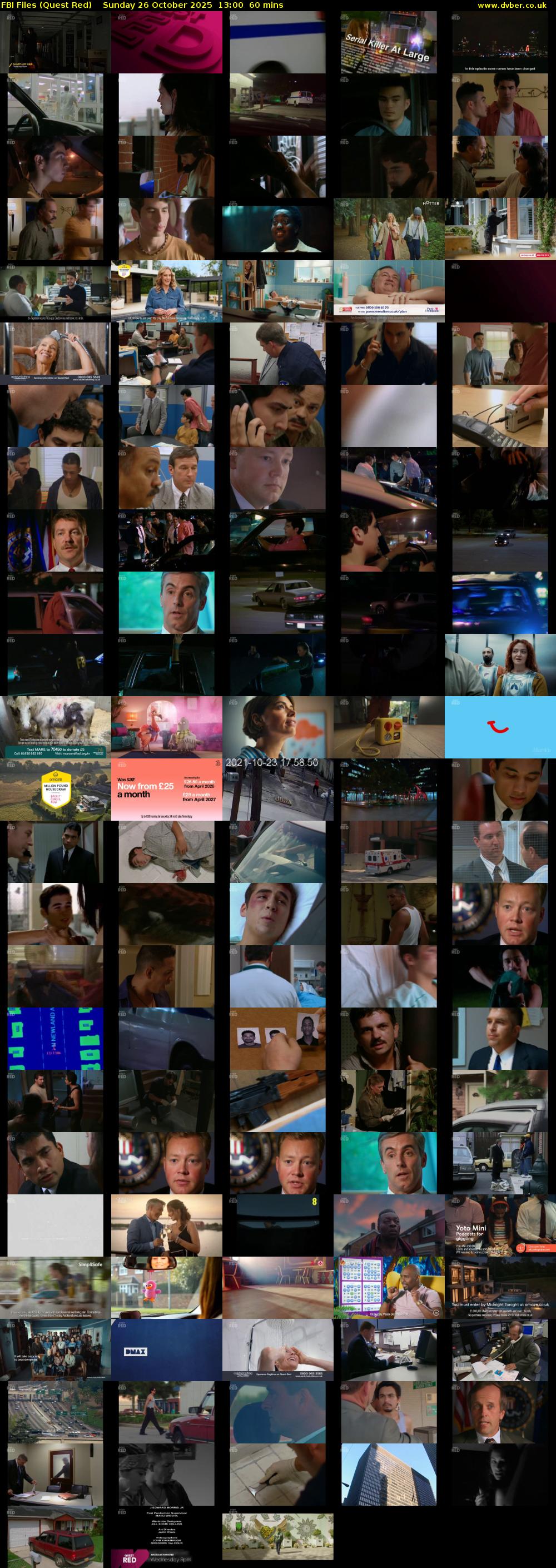FBI Files (Quest Red) Sunday 26 October 2025 13:00 - 14:00