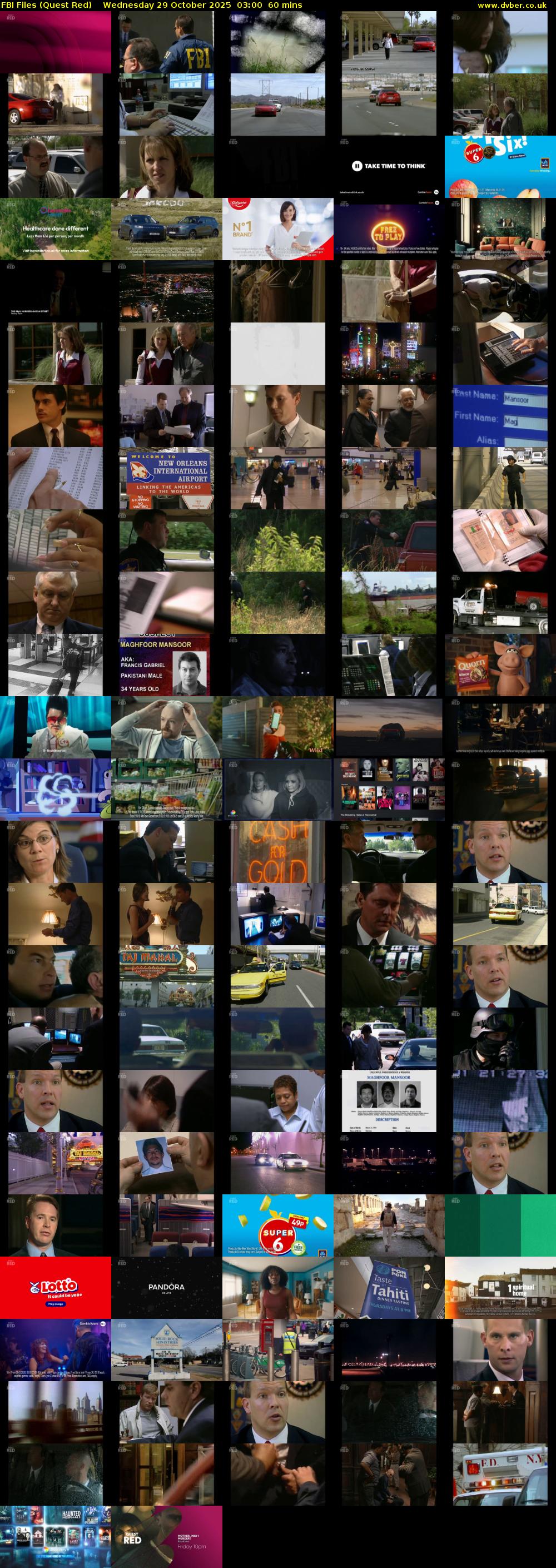 FBI Files (Quest Red) Wednesday 29 October 2025 03:00 - 04:00