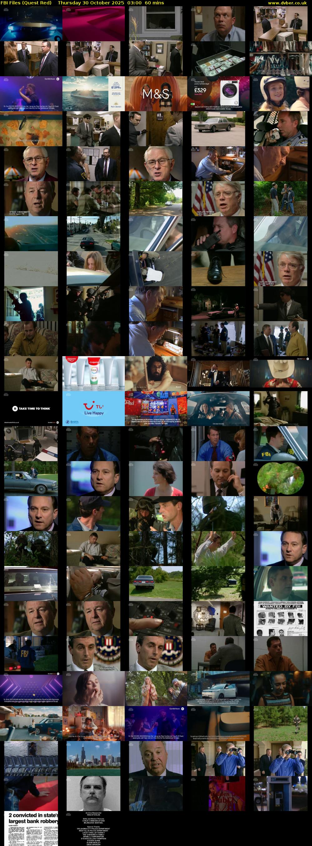 FBI Files (Quest Red) Thursday 30 October 2025 03:00 - 04:00