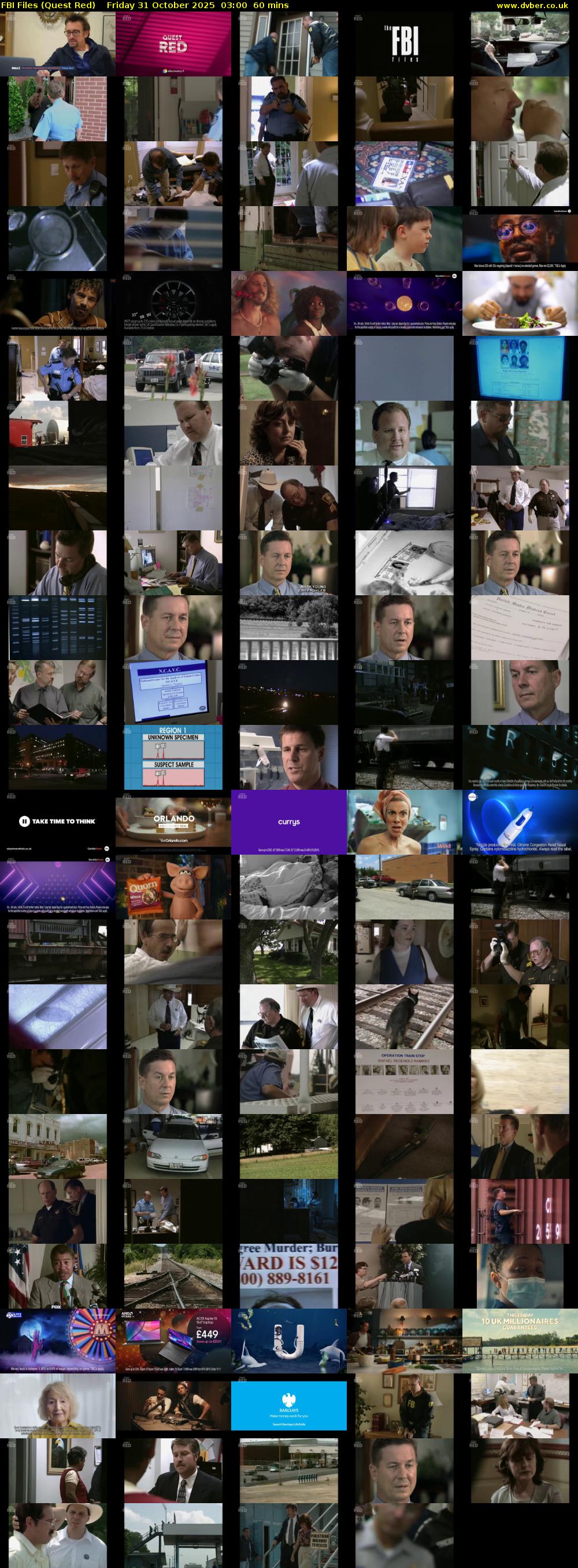 FBI Files (Quest Red) Friday 31 October 2025 03:00 - 04:00