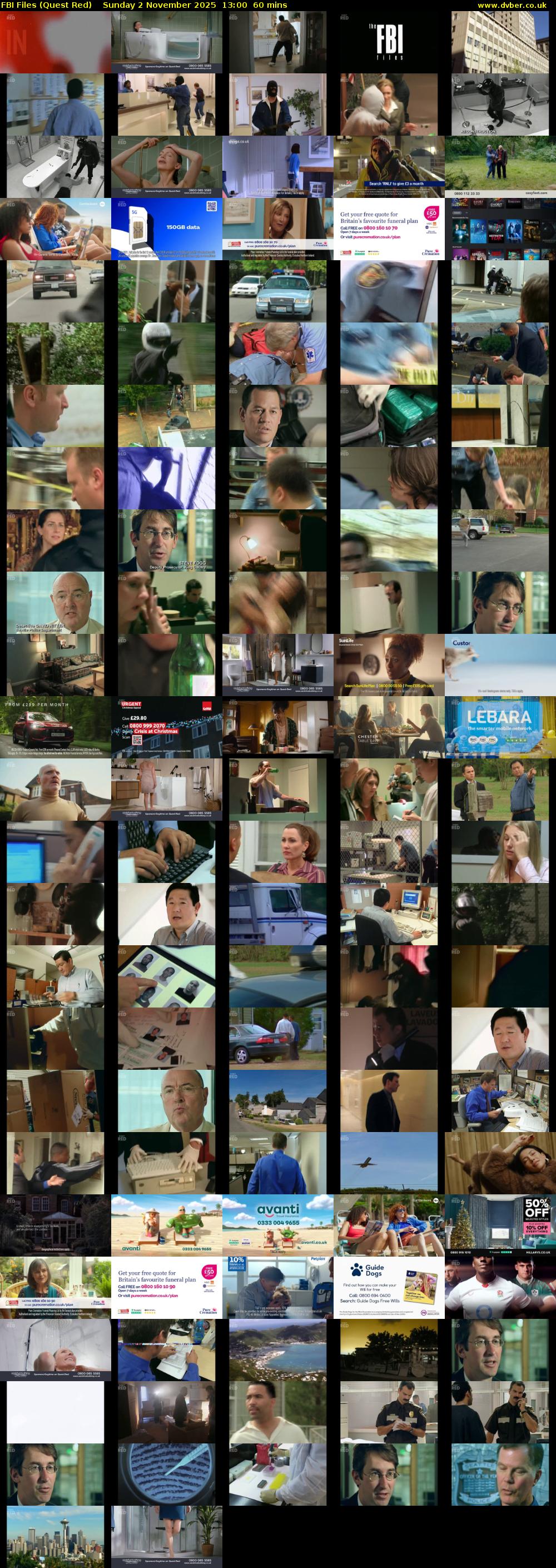 FBI Files (Quest Red) Sunday 2 November 2025 13:00 - 14:00