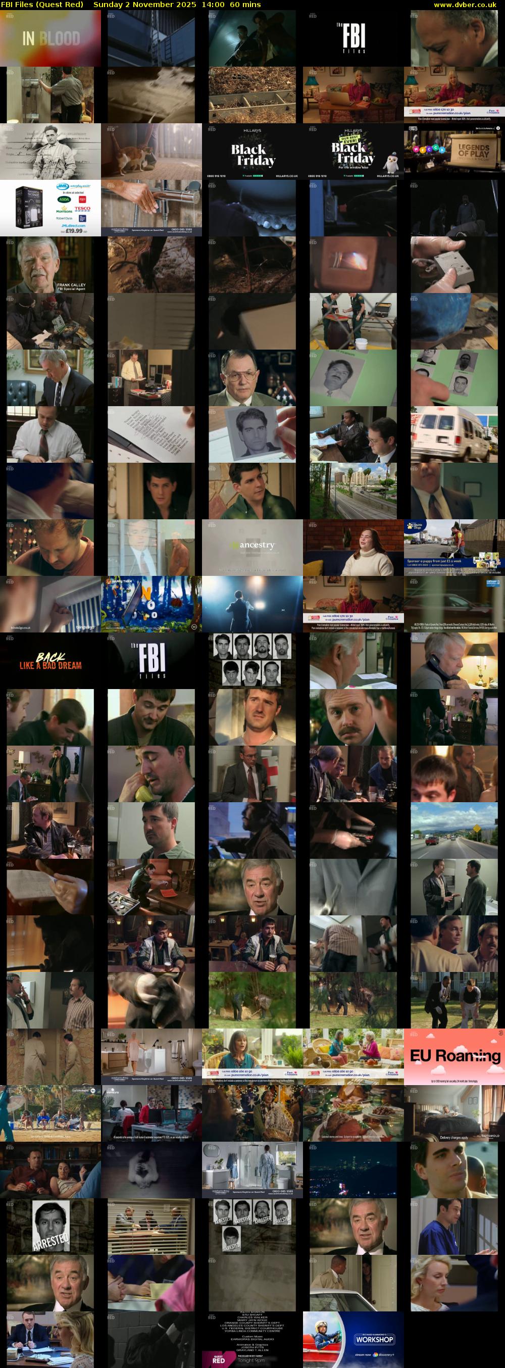 FBI Files (Quest Red) Sunday 2 November 2025 14:00 - 15:00