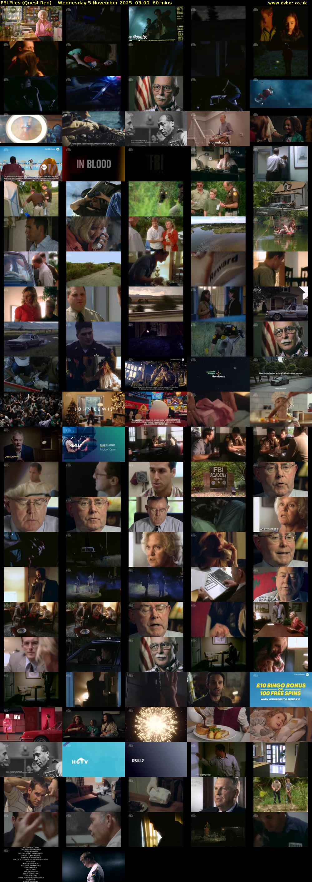 FBI Files (Quest Red) Wednesday 5 November 2025 03:00 - 04:00