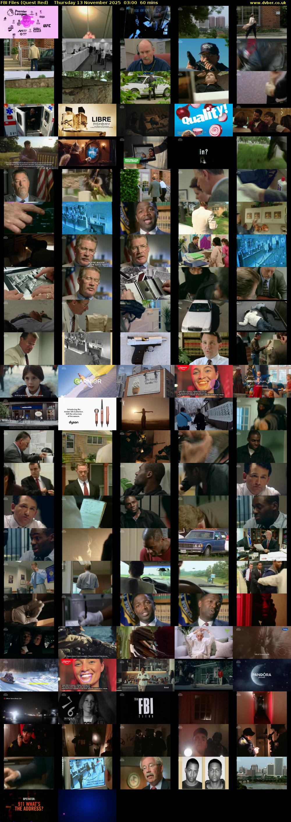 FBI Files (Quest Red) Thursday 13 November 2025 03:00 - 04:00