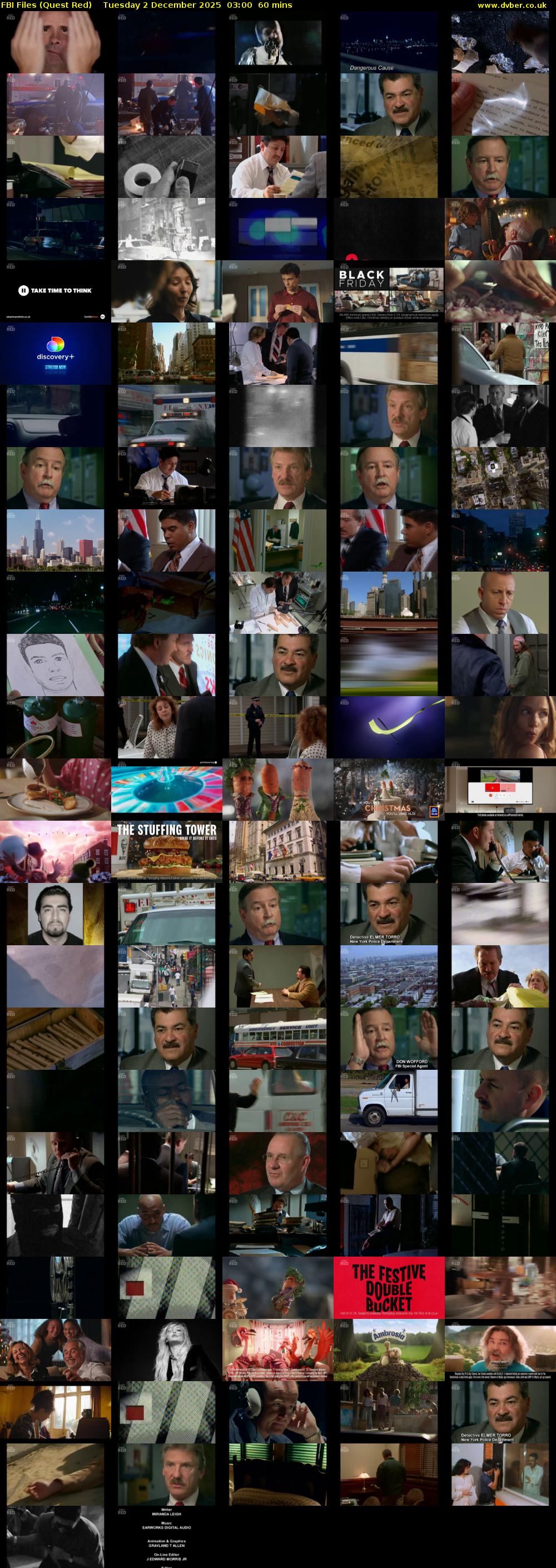 FBI Files (Quest Red) Tuesday 2 December 2025 03:00 - 04:00