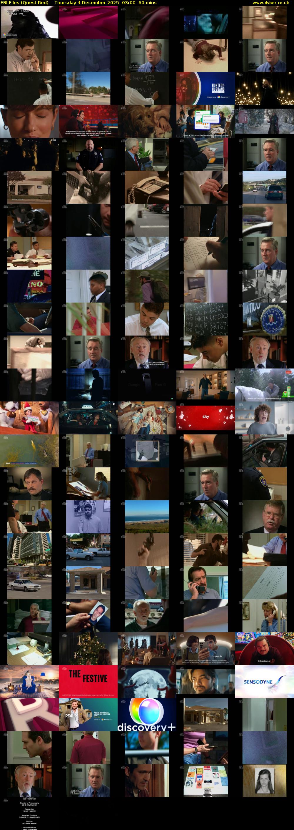 FBI Files (Quest Red) Thursday 4 December 2025 03:00 - 04:00