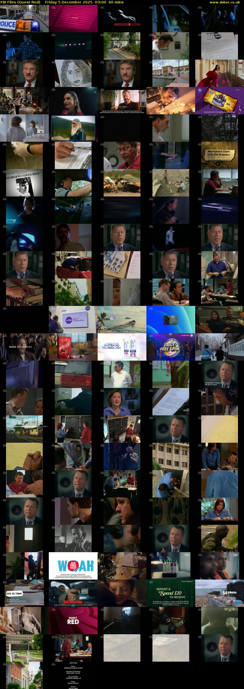 FBI Files (Quest Red) Friday 5 December 2025 03:00 - 04:00