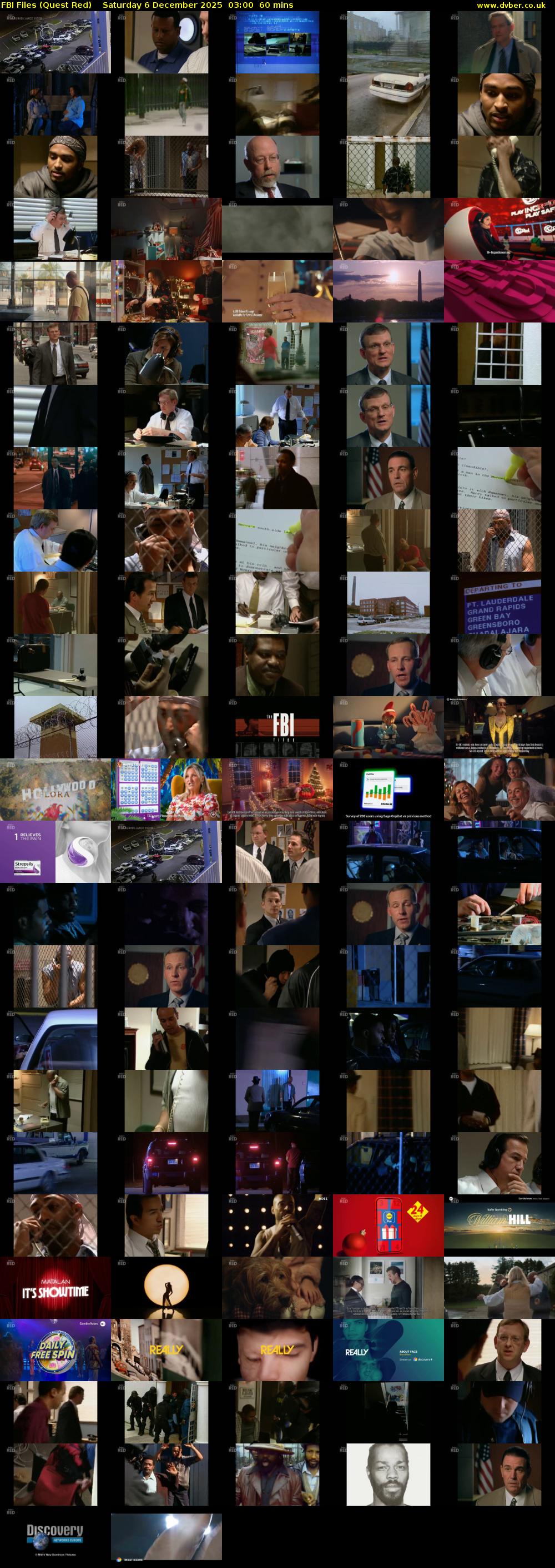 FBI Files (Quest Red) Saturday 6 December 2025 03:00 - 04:00