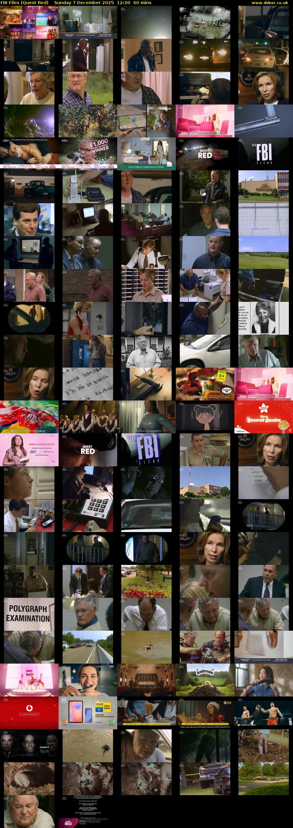FBI Files (Quest Red) Sunday 7 December 2025 12:00 - 13:00