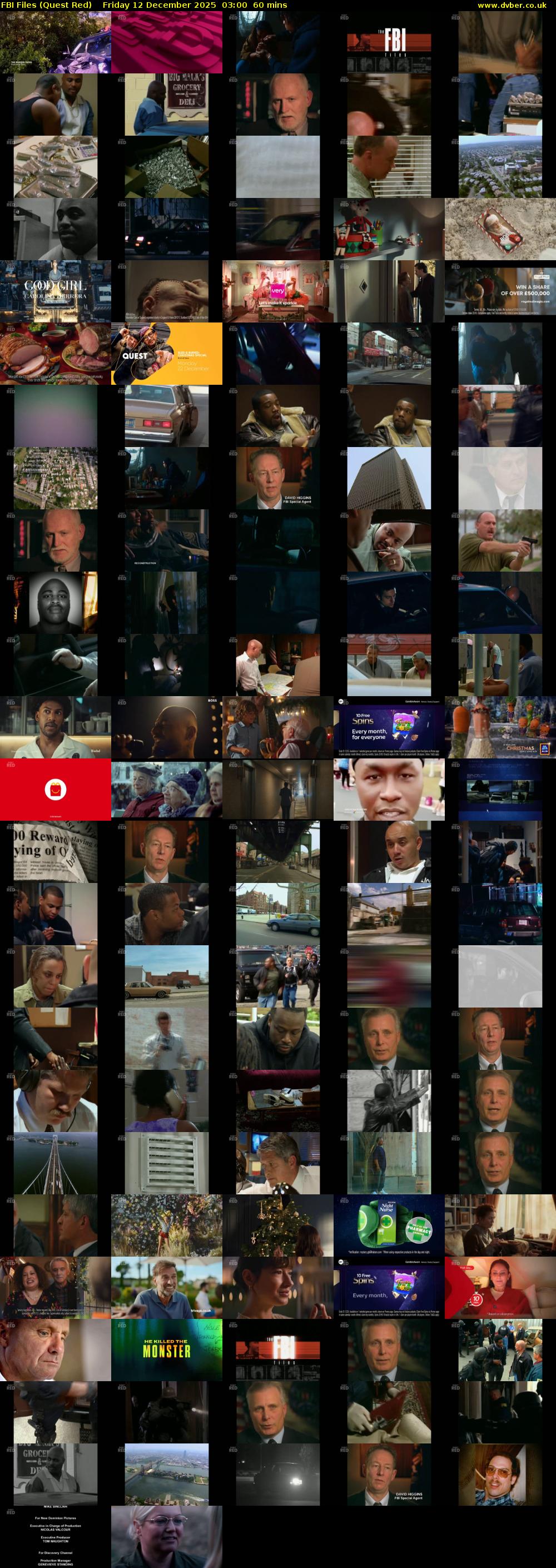 FBI Files (Quest Red) Friday 12 December 2025 03:00 - 04:00