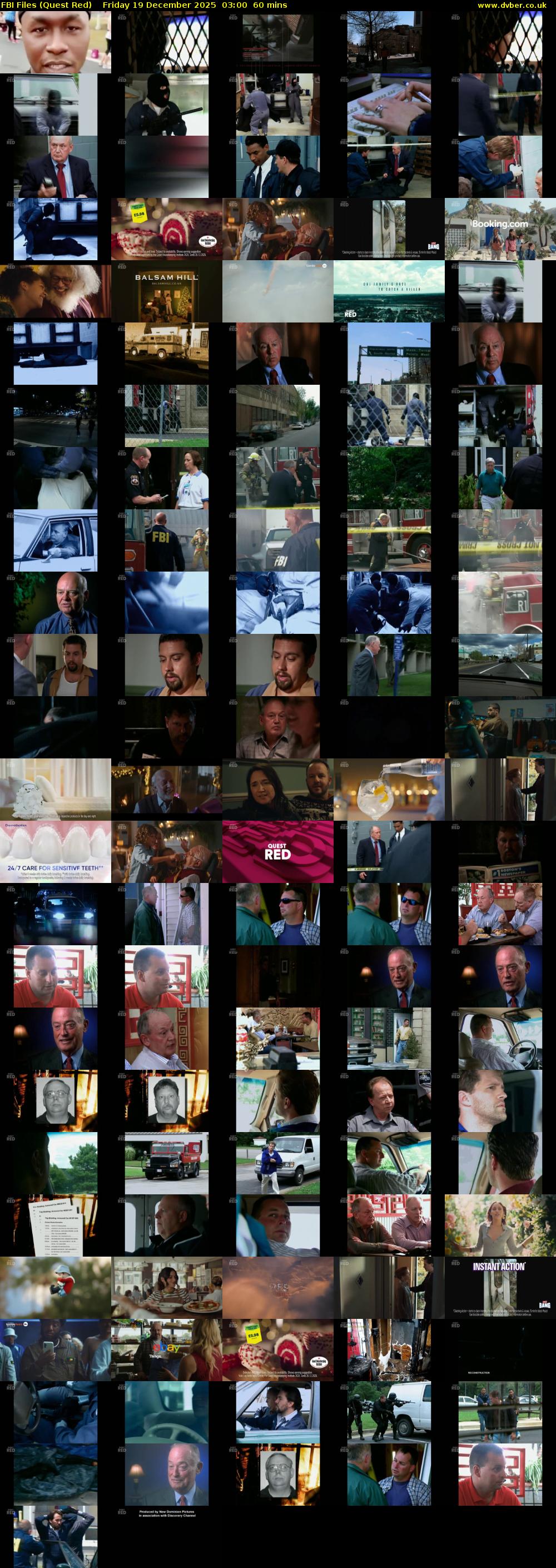 FBI Files (Quest Red) Friday 19 December 2025 03:00 - 04:00