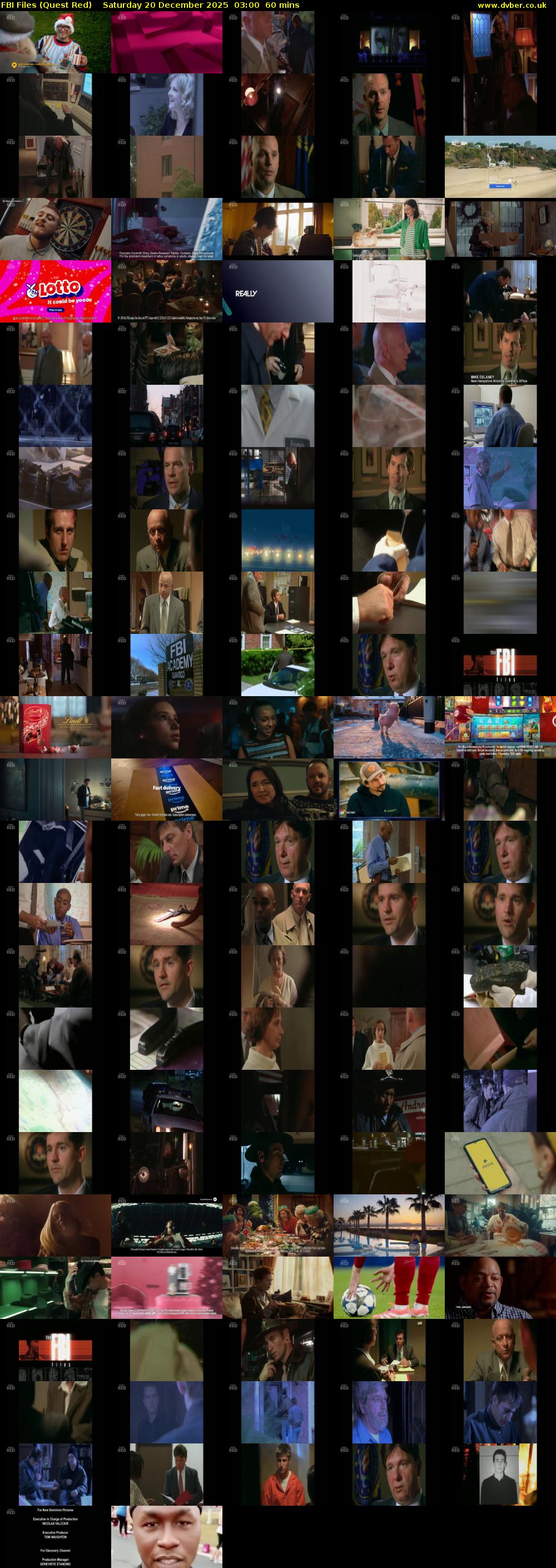 FBI Files (Quest Red) Saturday 20 December 2025 03:00 - 04:00