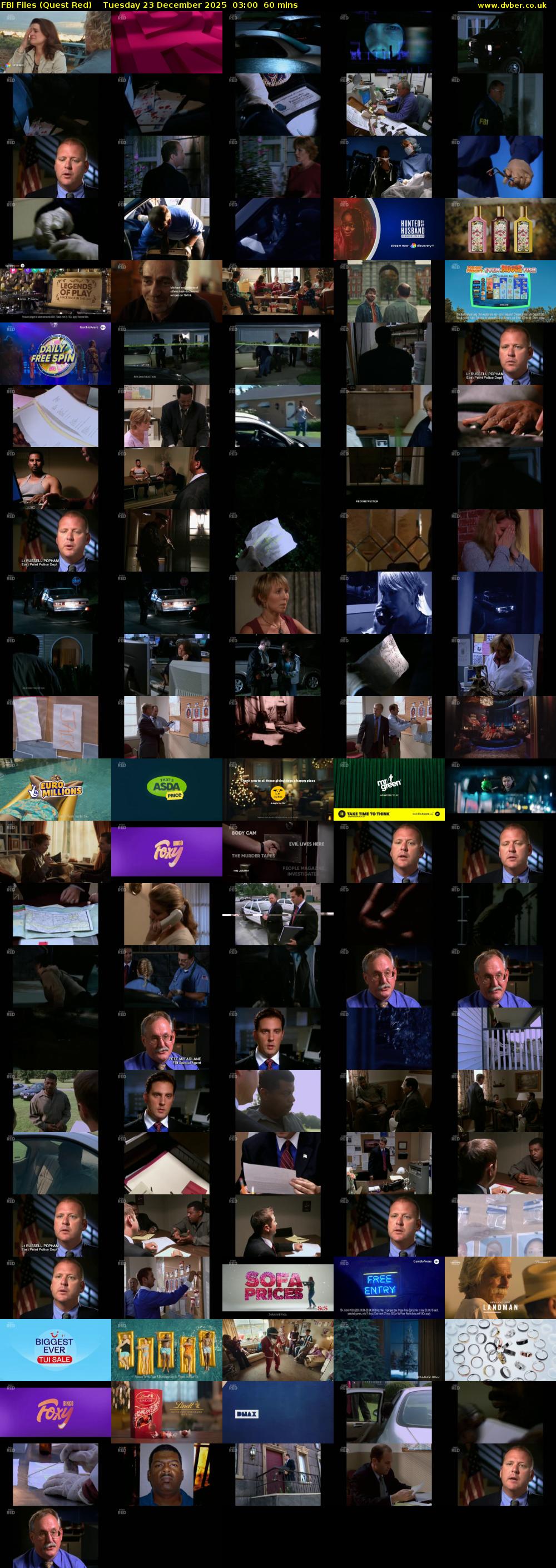 FBI Files (Quest Red) Tuesday 23 December 2025 03:00 - 04:00