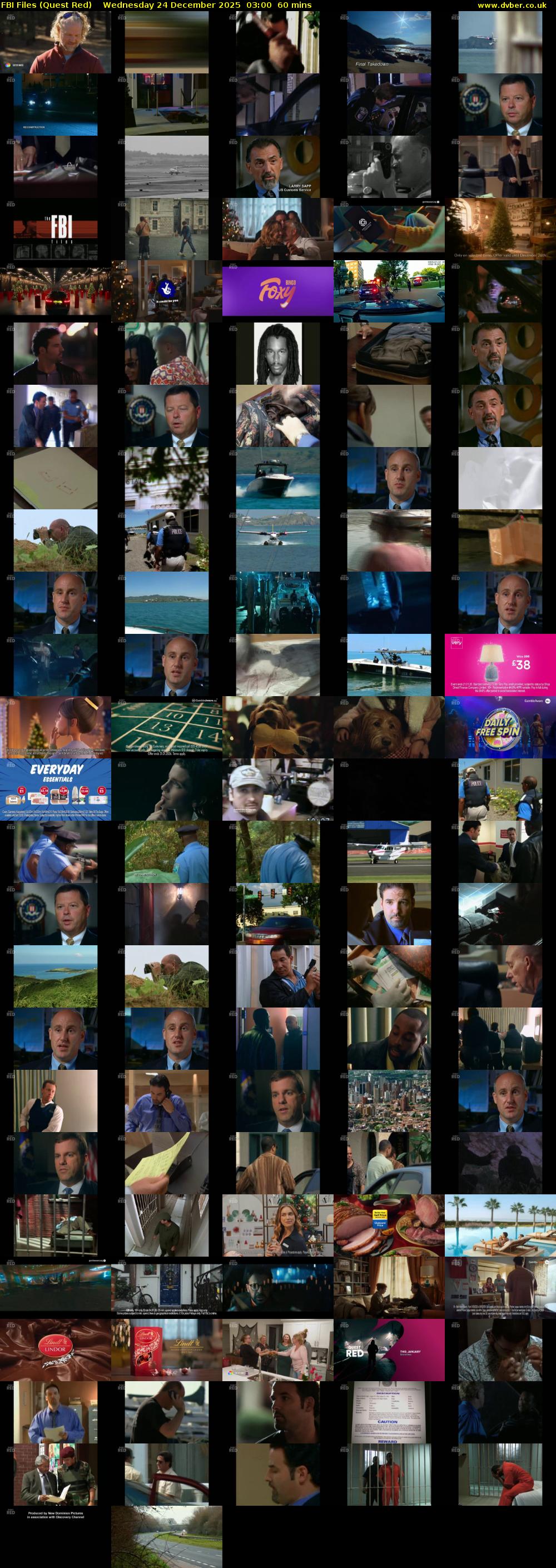 FBI Files (Quest Red) Wednesday 24 December 2025 03:00 - 04:00