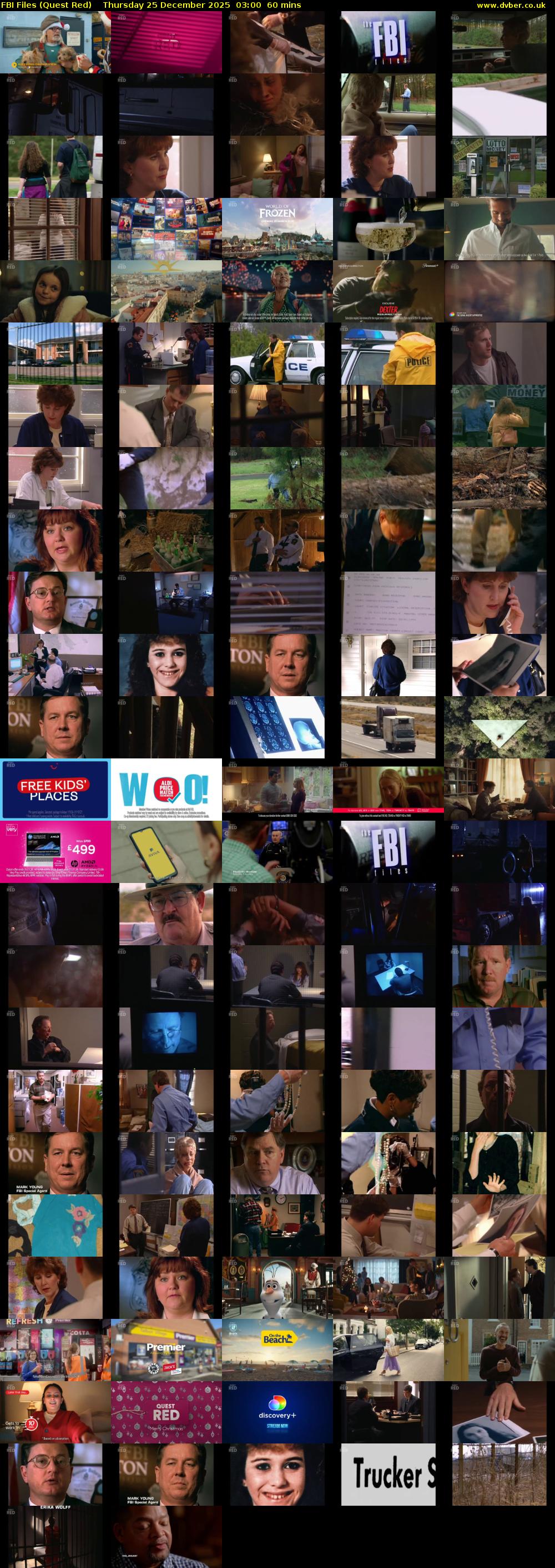 FBI Files (Quest Red) Thursday 25 December 2025 03:00 - 04:00