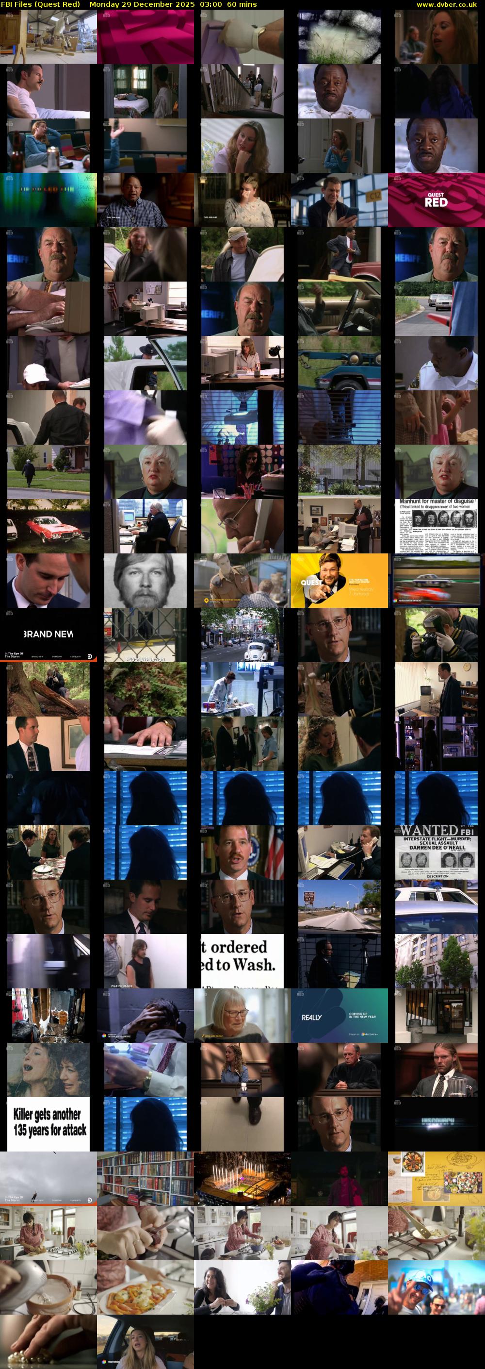 FBI Files (Quest Red) Monday 29 December 2025 03:00 - 04:00