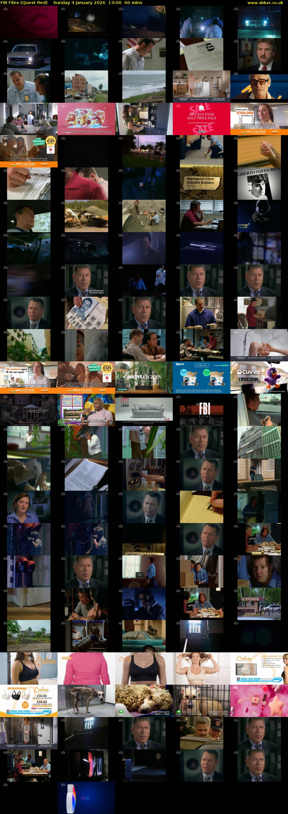 FBI Files (Quest Red) Sunday 4 January 2026 13:00 - 14:00