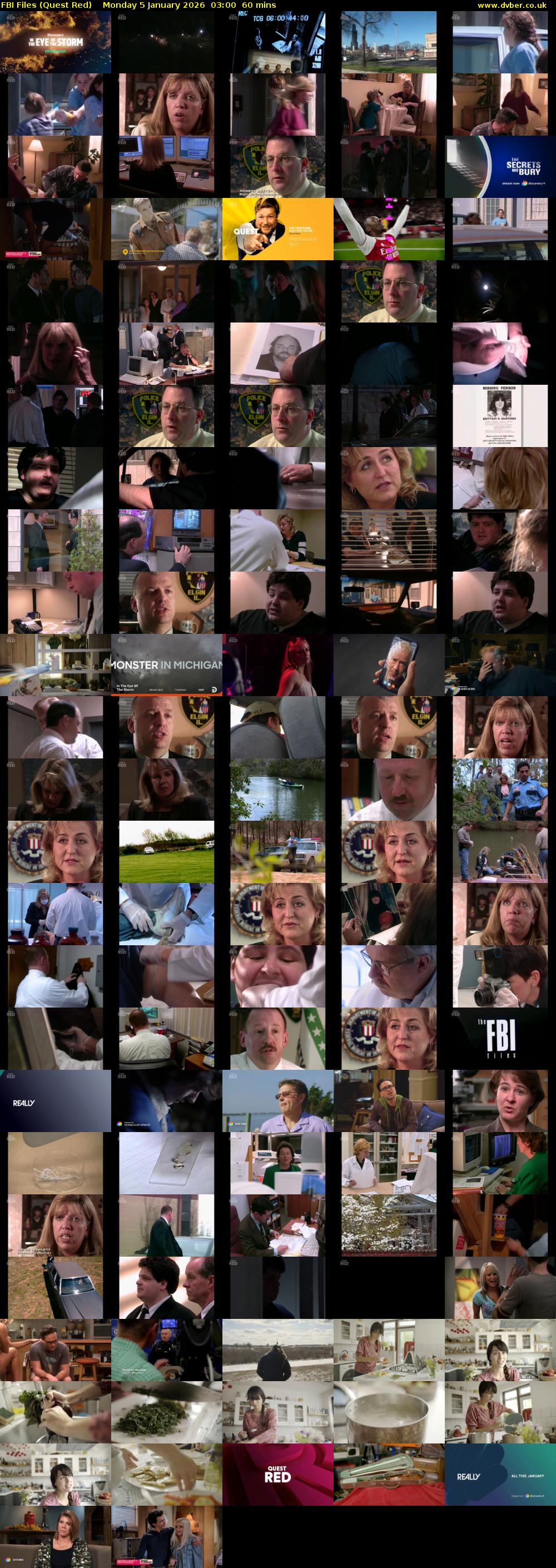 FBI Files (Quest Red) Monday 5 January 2026 03:00 - 04:00