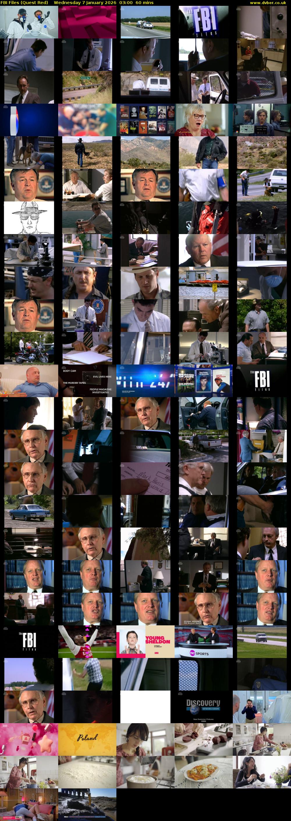 FBI Files (Quest Red) Wednesday 7 January 2026 03:00 - 04:00