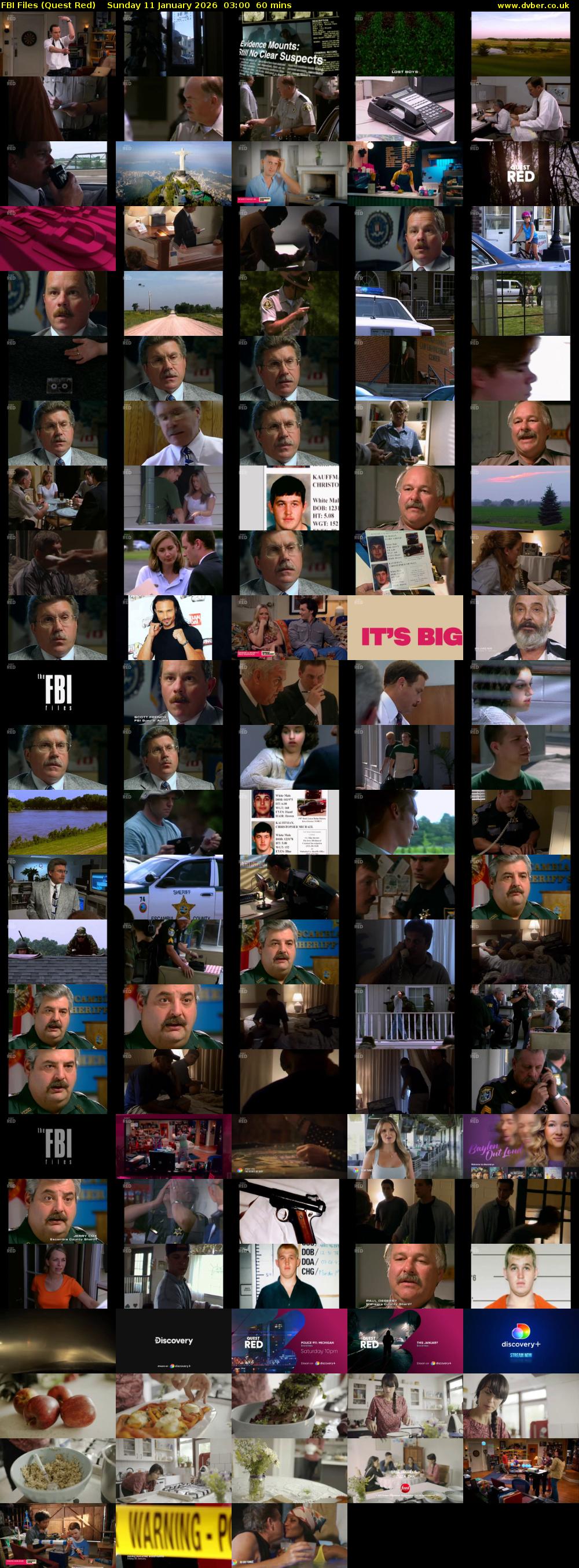 FBI Files (Quest Red) Sunday 11 January 2026 03:00 - 04:00