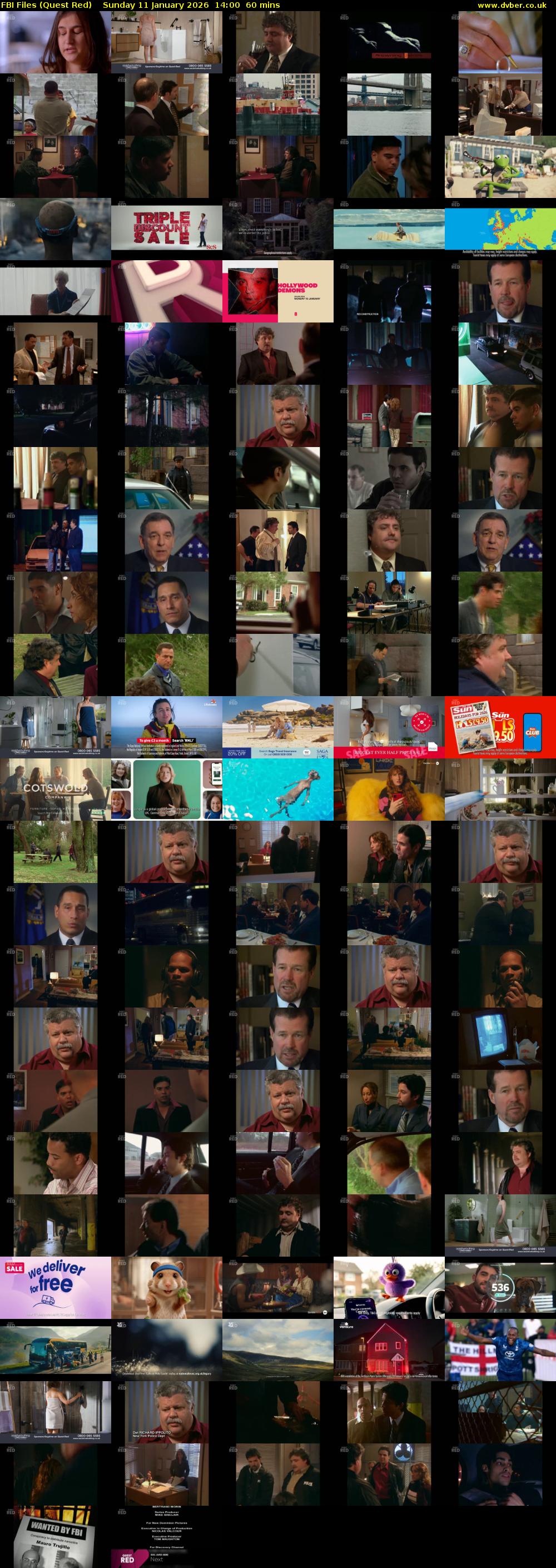 FBI Files (Quest Red) Sunday 11 January 2026 14:00 - 15:00