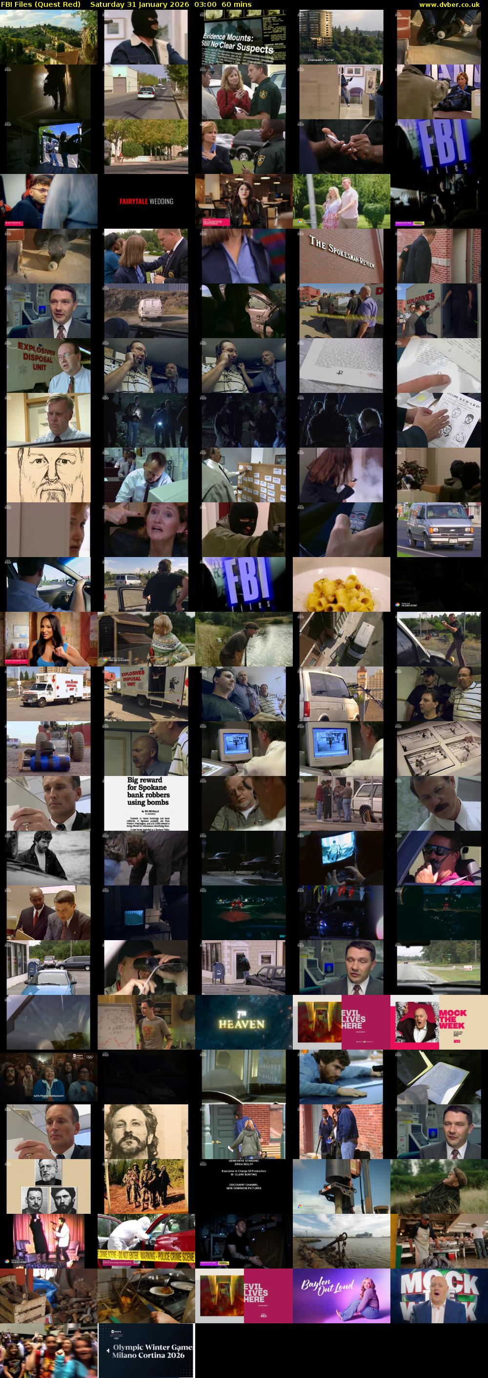 FBI Files (Quest Red) Saturday 31 January 2026 03:00 - 04:00