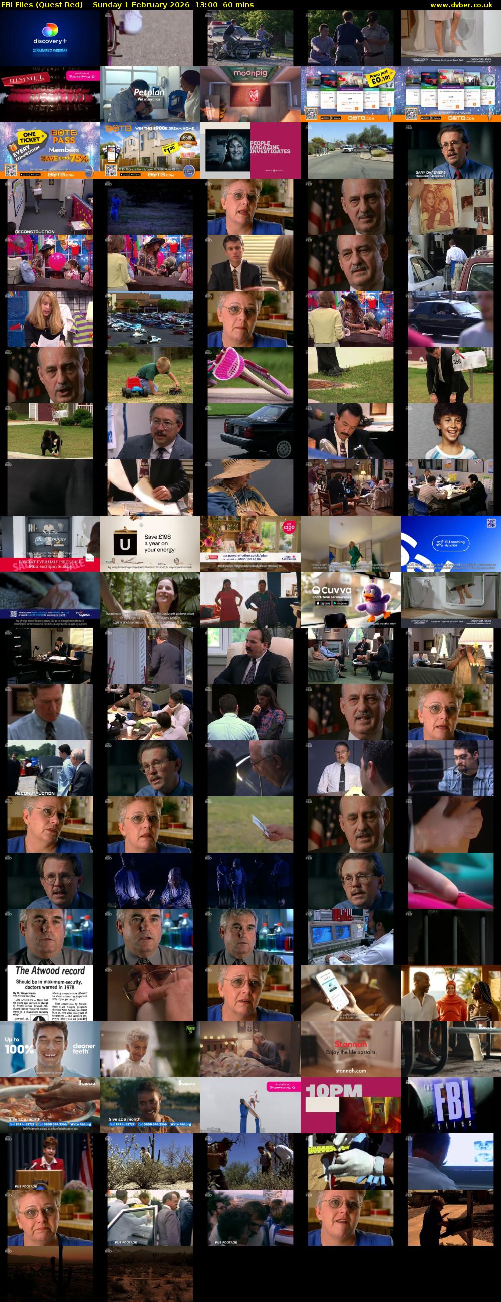 FBI Files (Quest Red) Sunday 1 February 2026 13:00 - 14:00