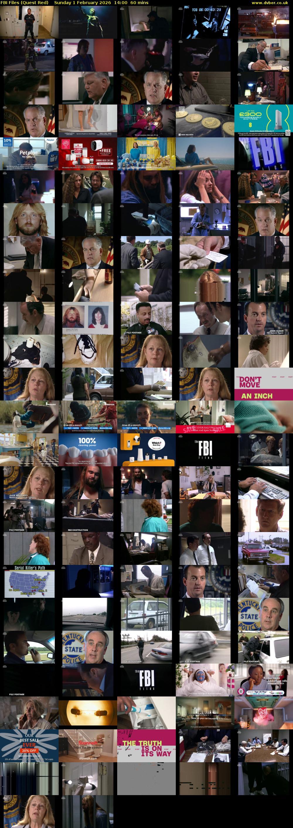 FBI Files (Quest Red) Sunday 1 February 2026 14:00 - 15:00