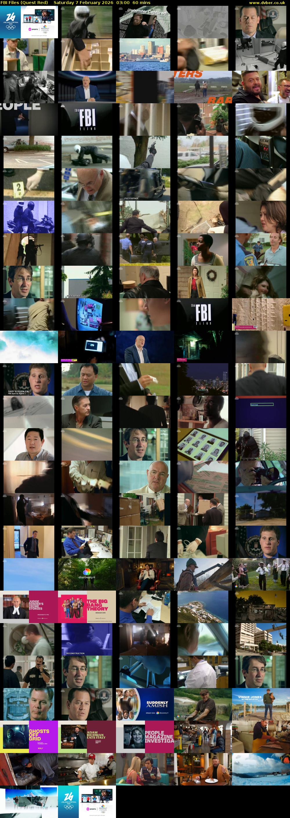 FBI Files (Quest Red) Saturday 7 February 2026 03:00 - 04:00