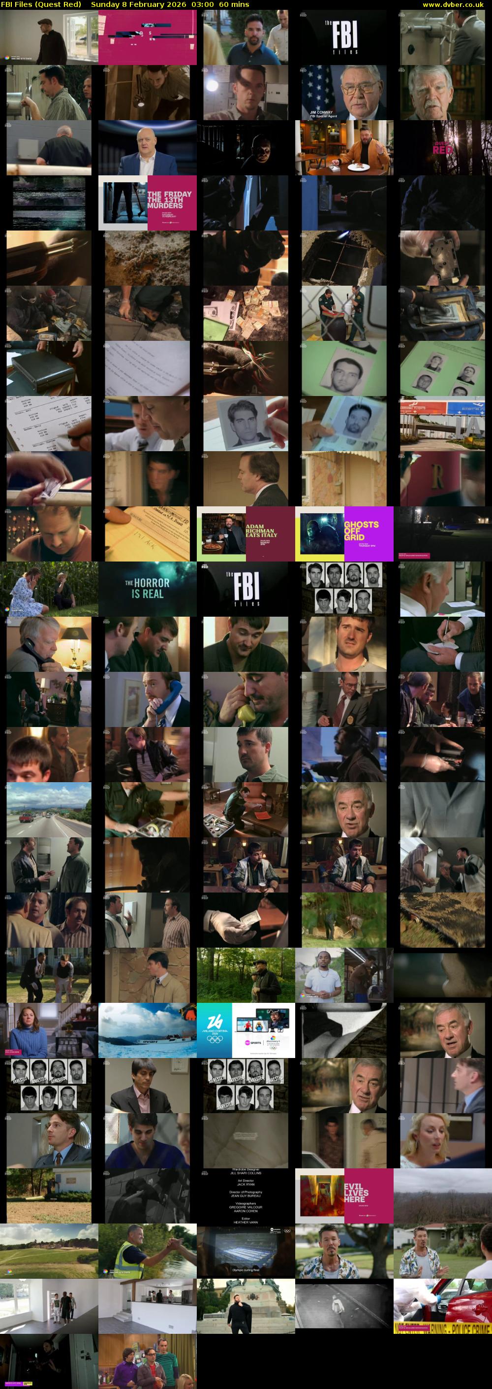 FBI Files (Quest Red) Sunday 8 February 2026 03:00 - 04:00