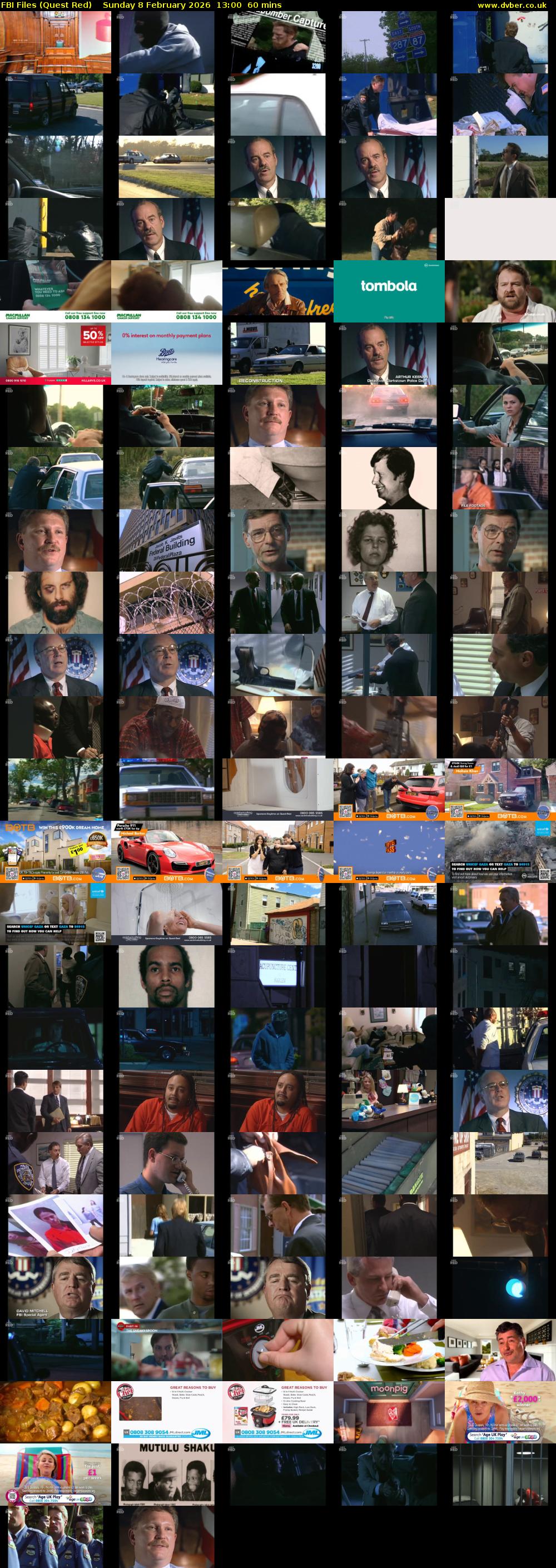 FBI Files (Quest Red) Sunday 8 February 2026 13:00 - 14:00