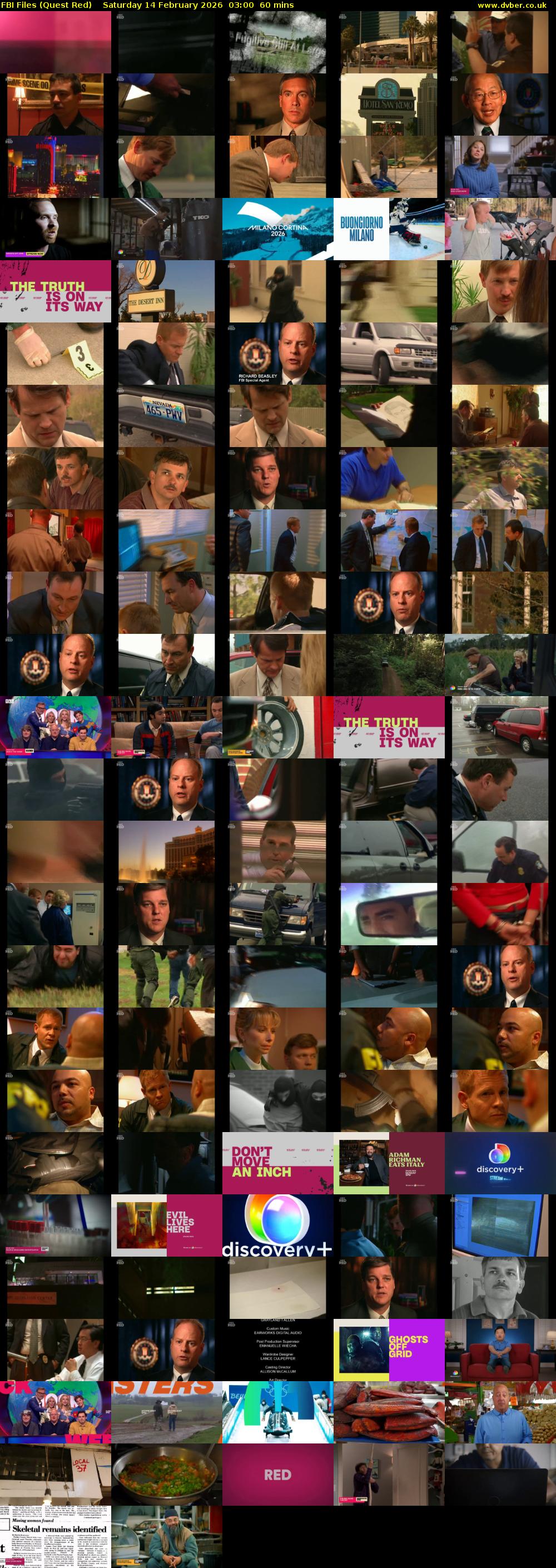 FBI Files (Quest Red) Saturday 14 February 2026 03:00 - 04:00